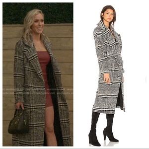 Lovers + friends X revolve sabra coat long checked